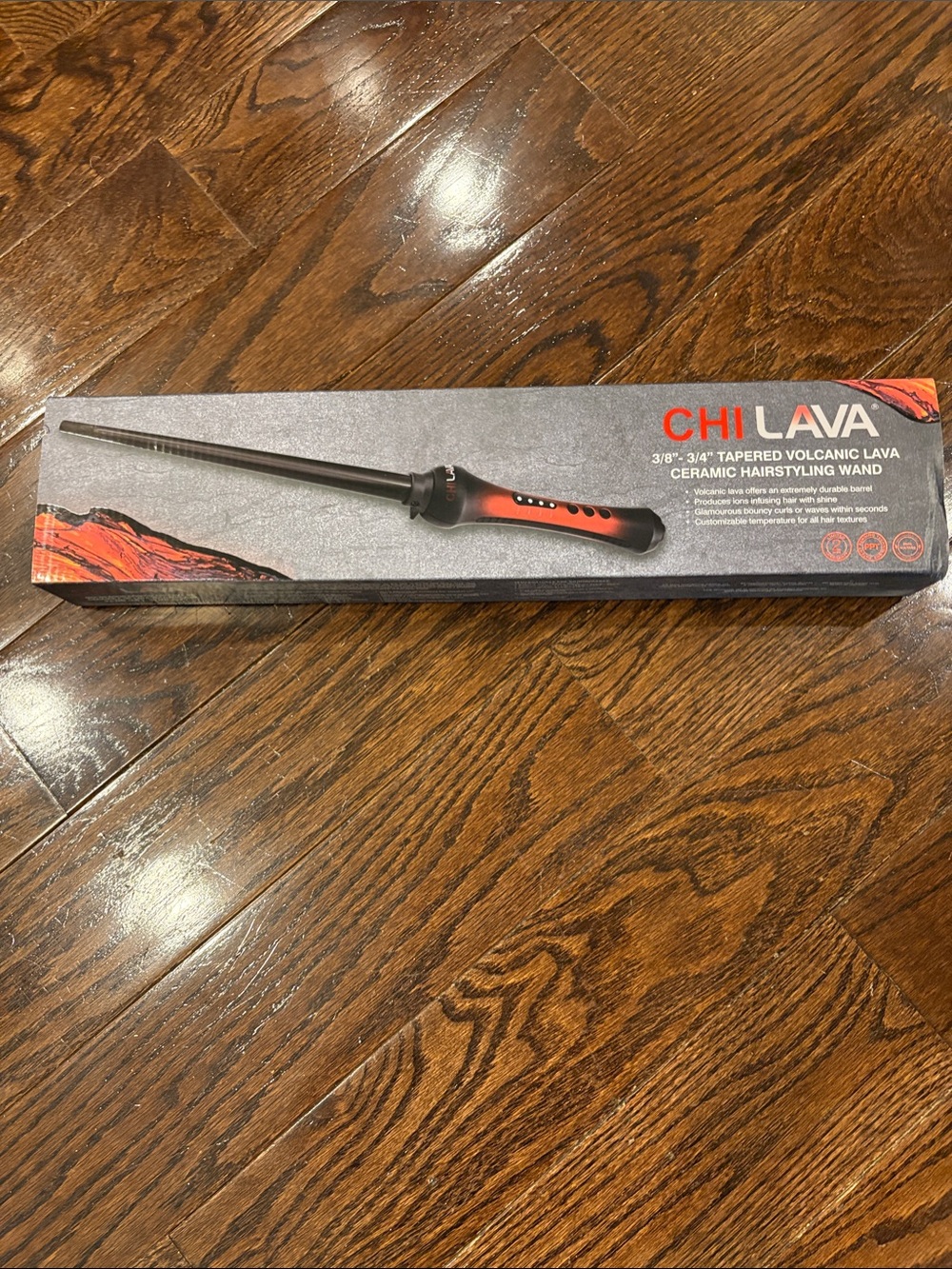 CHI Lava Tapered Volcanic Lava Ceramic Styling Wand  3/8-3/4”
Brand new